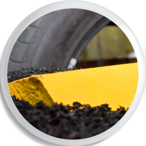 reductores de velocidad hechos de caucho